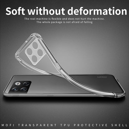 OnePlus 10T Clear TPU Case - Ultra-Thin, Shockproof, Anti-Yellowing Transparent Soft Protective Cover with Precise Cutouts, Scratch Resistance & Lightweight Design