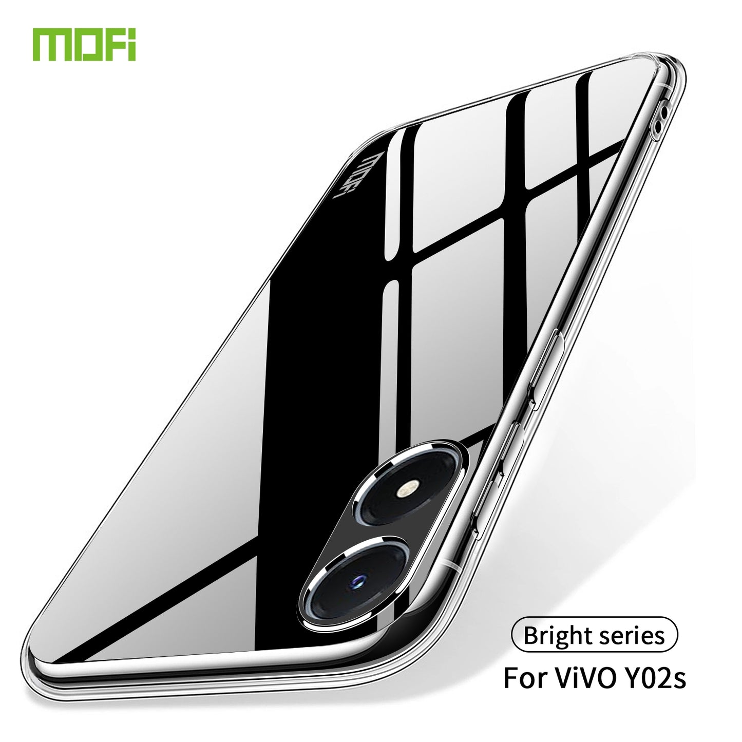 vivo Y02s Clear TPU Case - Ultra-Thin, Shockproof, Anti-Yellowing Transparent Soft Protective Cover with Precise Cutouts, Scratch Resistance & Lightweight Design