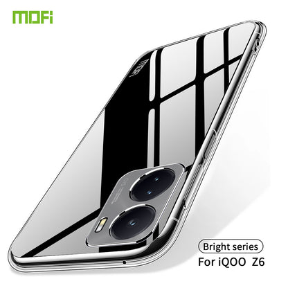 vivo iQOO Z6 Clear TPU Case - Ultra-Thin, Shockproof, Anti-Yellowing Transparent Soft Protective Cover with Precise Cutouts, Scratch Resistance & Lightweight Design