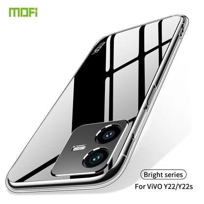For vivo Y22/Y22s Clear TPU Case - Ultra-Thin, Shockproof, Anti-Yellowing Transparent Soft Protective Cover with Precise Cutouts, Scratch Resistance & Lightweight Design