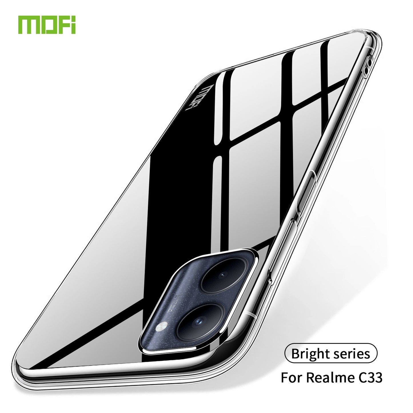 Realme C33 Clear TPU Case - Ultra-Thin, Shockproof, Anti-Yellowing Transparent Soft Protective Cover with Precise Cutouts, Scratch Resistance & Lightweight Design