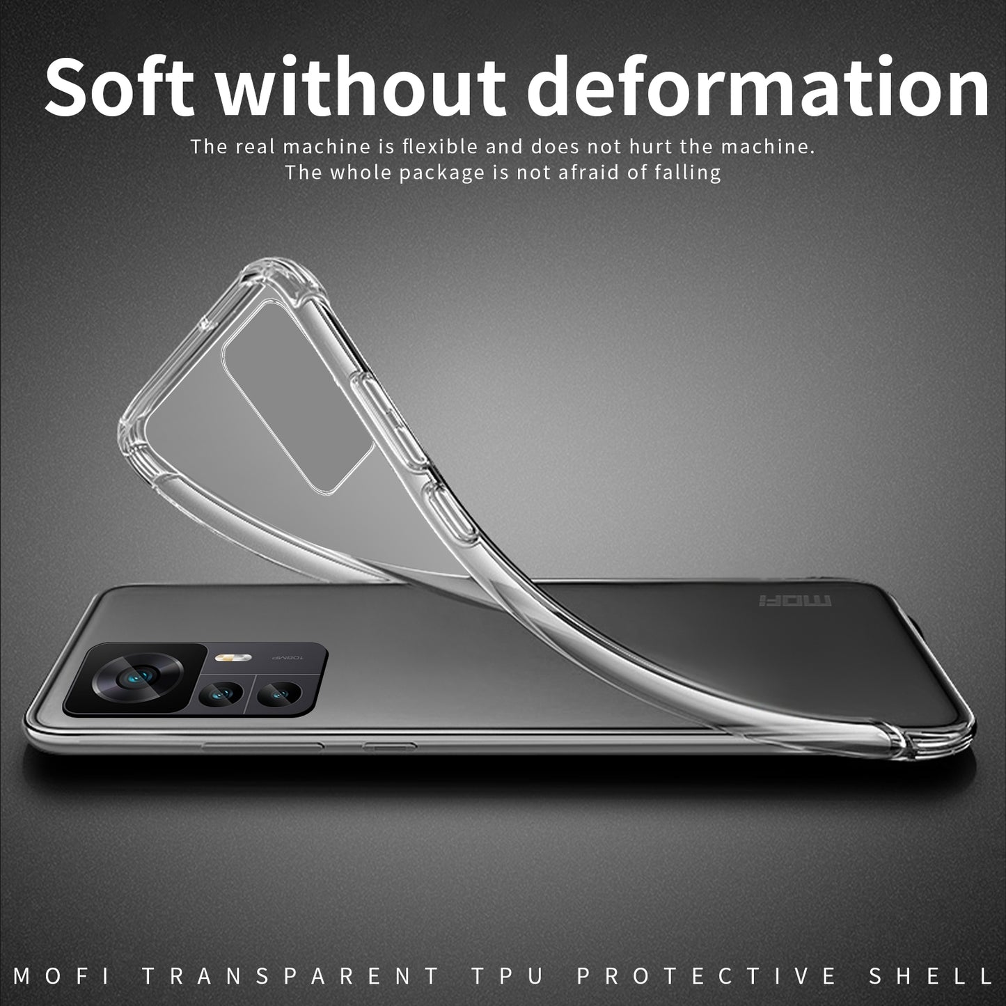 Xiaomi 12T/12T Pro Clear TPU Case - Ultra-Thin, Shockproof, Anti-Yellowing Transparent Soft Protective Cover with Precise Cutouts, Scratch Resistance & Lightweight Design