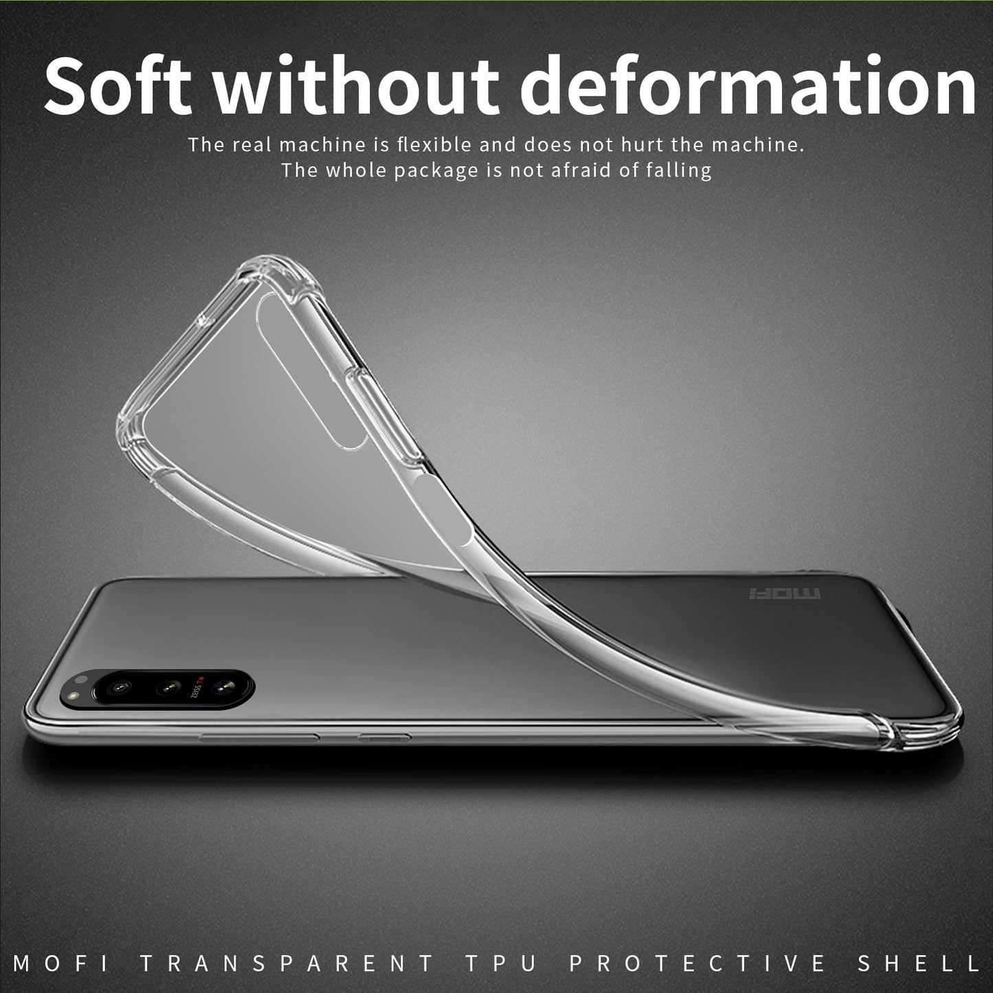 Sony Xperia 5 IV Clear TPU Case - Ultra-Thin, Shockproof, Anti-Yellowing Transparent Soft Protective Cover with Precise Cutouts, Scratch Resistance & Lightweight Design