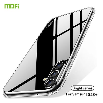 Samsung Galaxy S23+ Clear TPU Case - Ultra-Thin, Shockproof, Anti-Yellowing Transparent Soft Protective Cover with Precise Cutouts, Scratch Resistance & Lightweight Design