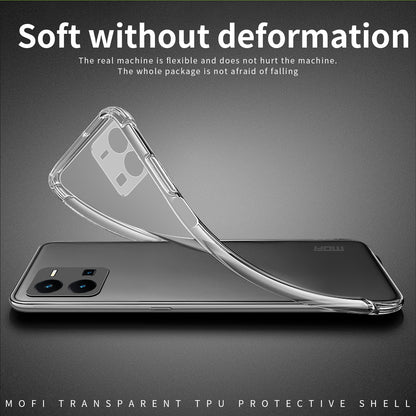 For vivo Y35 4G Clear TPU Case - Ultra-Thin, Shockproof, Anti-Yellowing Transparent Soft Protective Cover with Precise Cutouts, Scratch Resistance & Lightweight Design