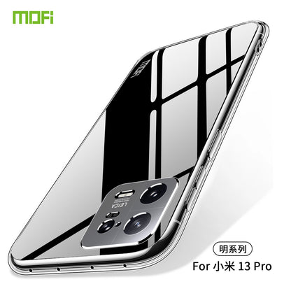 Xiaomi 13 Pro Clear TPU Case - Ultra-Thin, Shockproof, Anti-Yellowing Transparent Soft Protective Cover with Precise Cutouts, Scratch Resistance & Lightweight Design