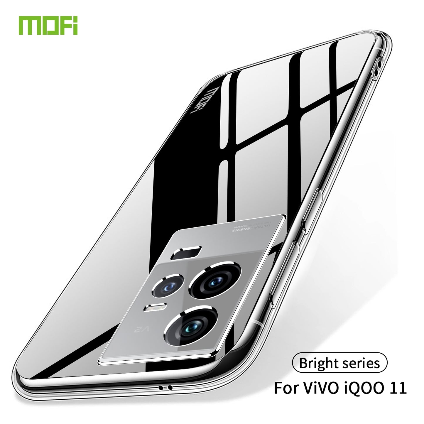 vivo iQOO11 Clear TPU Case - Ultra-Thin, Shockproof, Anti-Yellowing Transparent Soft Protective Cover with Precise Cutouts, Scratch Resistance & Lightweight Design