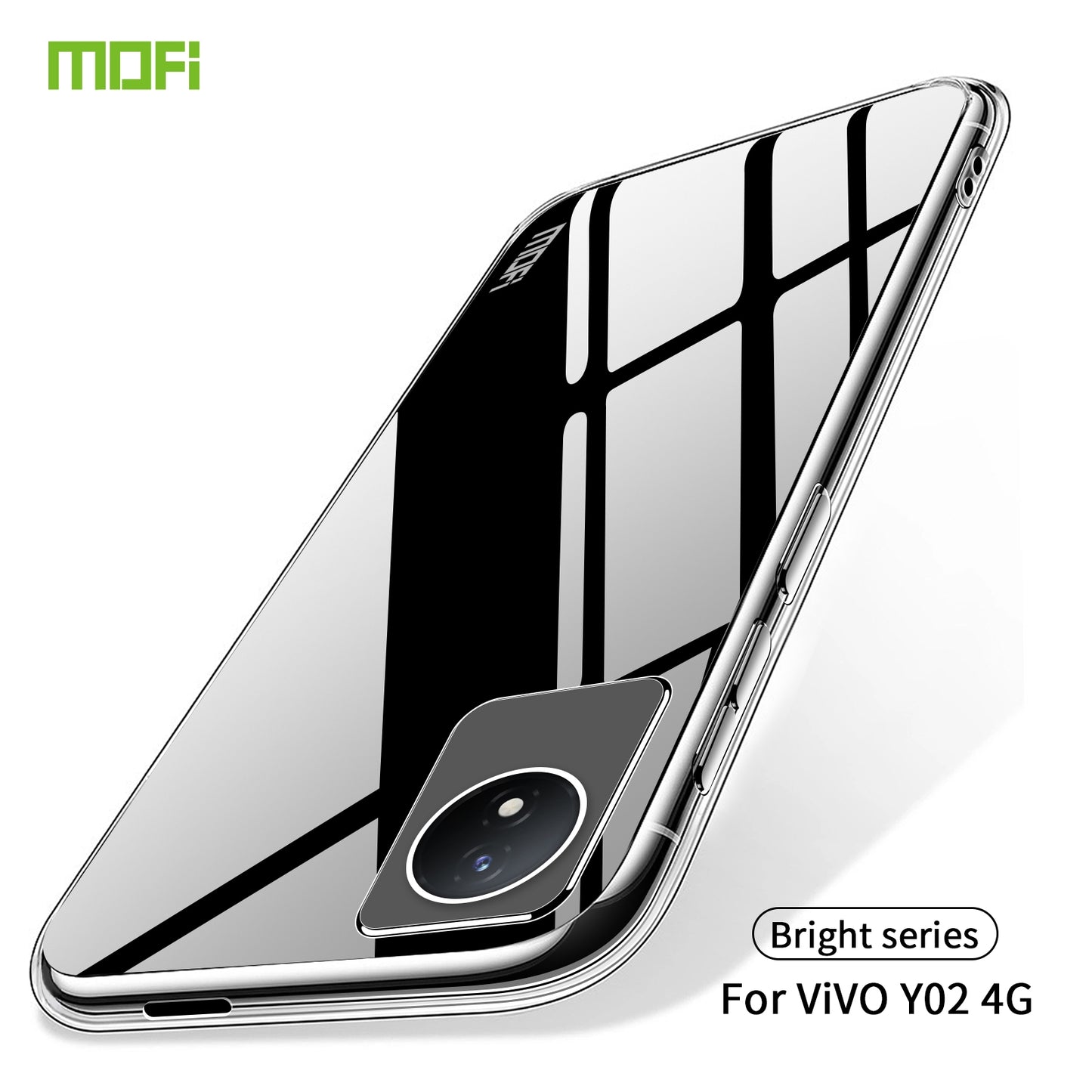 vivo Y02 4G Clear TPU Case - Ultra-Thin, Shockproof, Anti-Yellowing Transparent Soft Protective Cover with Precise Cutouts, Scratch Resistance & Lightweight Design