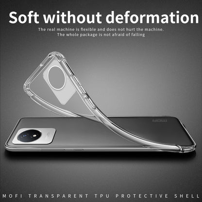vivo Y02 4G Clear TPU Case - Ultra-Thin, Shockproof, Anti-Yellowing Transparent Soft Protective Cover with Precise Cutouts, Scratch Resistance & Lightweight Design