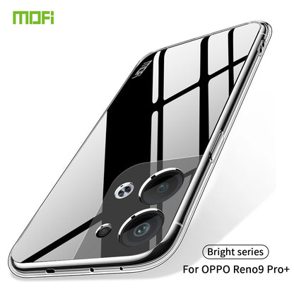 OPPO Reno9 Pro+ 5G Clear TPU Case - Ultra-Thin, Shockproof, Anti-Yellowing Transparent Soft Protective Cover with Precise Cutouts, Scratch Resistance & Lightweight Design