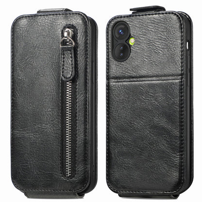 Tecno Spark 9 Pro Zipper Wallet Case - Vertical Flip Leather Phone Cover with Multiple Card Slots and Stand