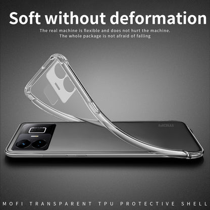 Realme GT Neo5 Clear TPU Case - Ultra-Thin, Shockproof, Anti-Yellowing Transparent Soft Protective Cover with Precise Cutouts, Scratch Resistance & Lightweight Design