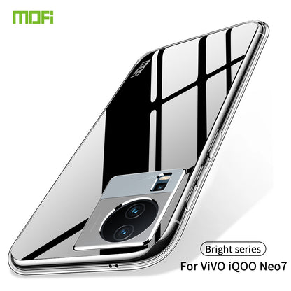 vivo iQOO Neo7 Clear TPU Case - Ultra-Thin, Shockproof, Anti-Yellowing Transparent Soft Protective Cover with Precise Cutouts, Scratch Resistance & Lightweight Design