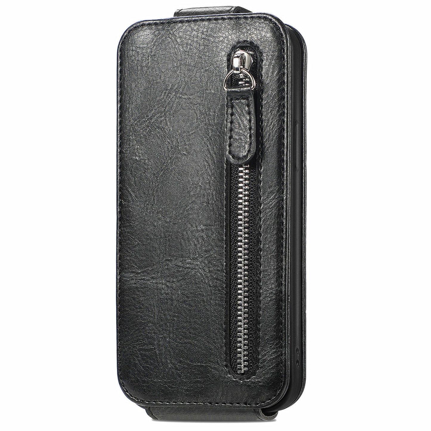 Xiaomi Redmi 12 4G Zipper Wallet Case - Vertical Flip Leather Phone Cover with Multiple Card Slots and Stand