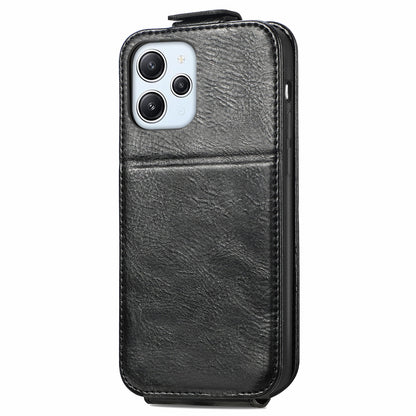 Xiaomi Redmi 12 4G Zipper Wallet Case - Vertical Flip Leather Phone Cover with Multiple Card Slots and Stand