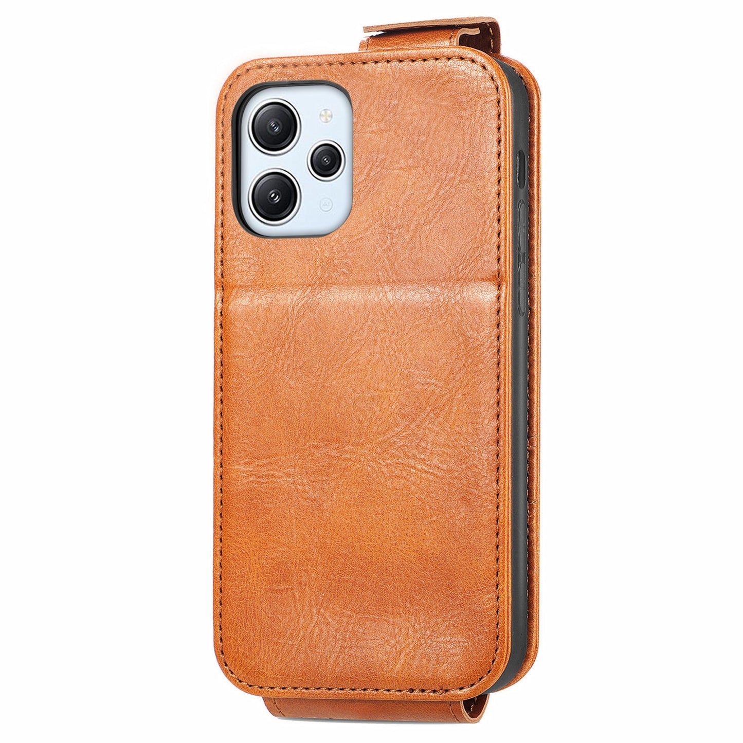 Xiaomi Redmi 12 4G Zipper Wallet Case - Vertical Flip Leather Phone Cover with Multiple Card Slots and Stand