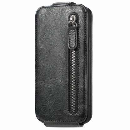 Xiaomi Redmi 12C Zipper Wallet Case - Vertical Flip Leather Phone Cover with Multiple Card Slots and Stand