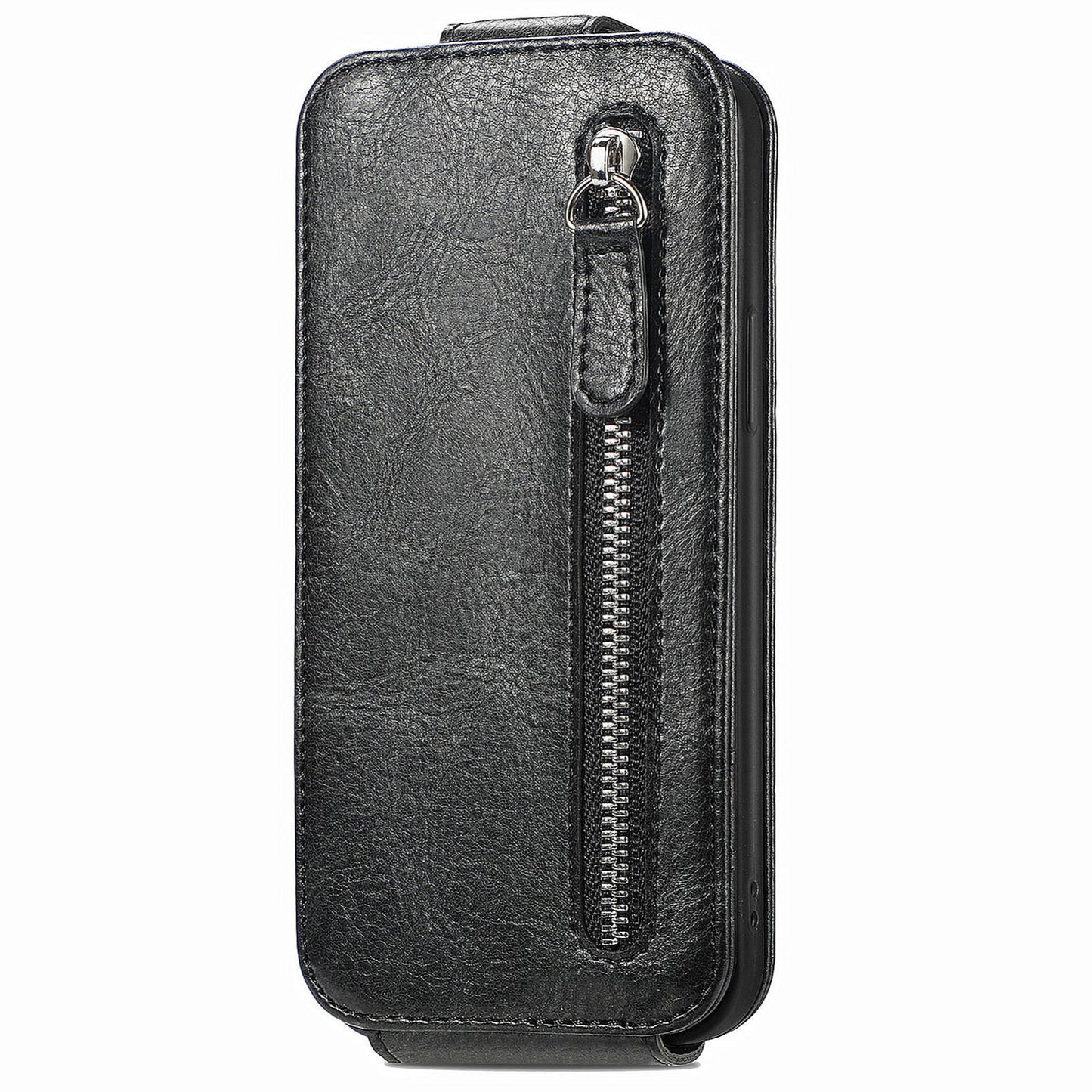 Xiaomi Redmi A3 4G Zipper Wallet Case - Vertical Flip Leather Phone Cover with Multiple Card Slots and Stand