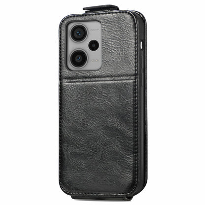 Xiaomi Redmi Note 12 Pro+ Zipper Wallet Case - Vertical Flip Leather Phone Cover with Multiple Card Slots and Stand