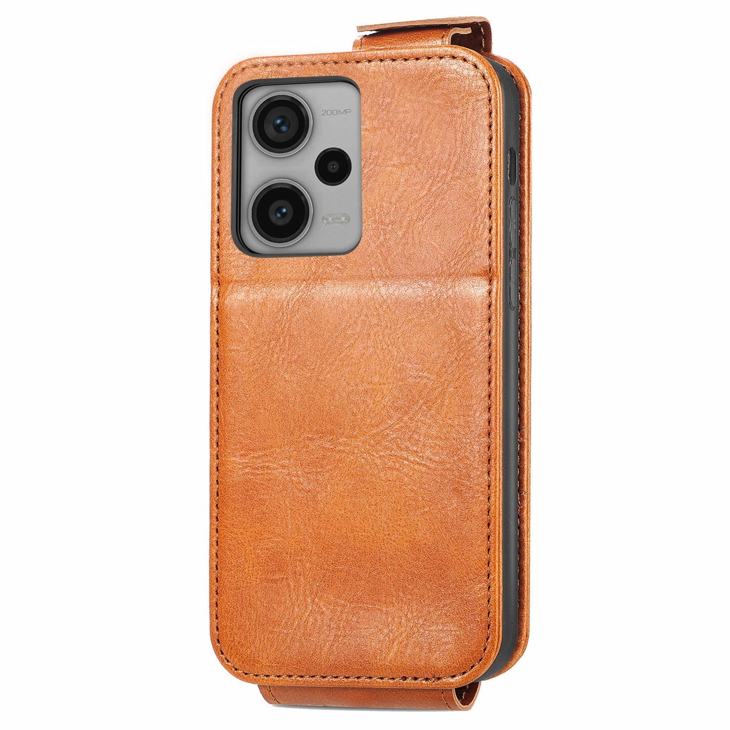 Xiaomi Redmi Note 12 Pro+ Zipper Wallet Case - Vertical Flip Leather Phone Cover with Multiple Card Slots and Stand