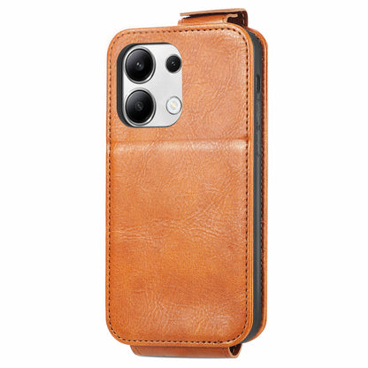 Xiaomi Redmi Note 13 4G Zipper Wallet Case - Vertical Flip Leather Phone Cover with Multiple Card Slots and Stand