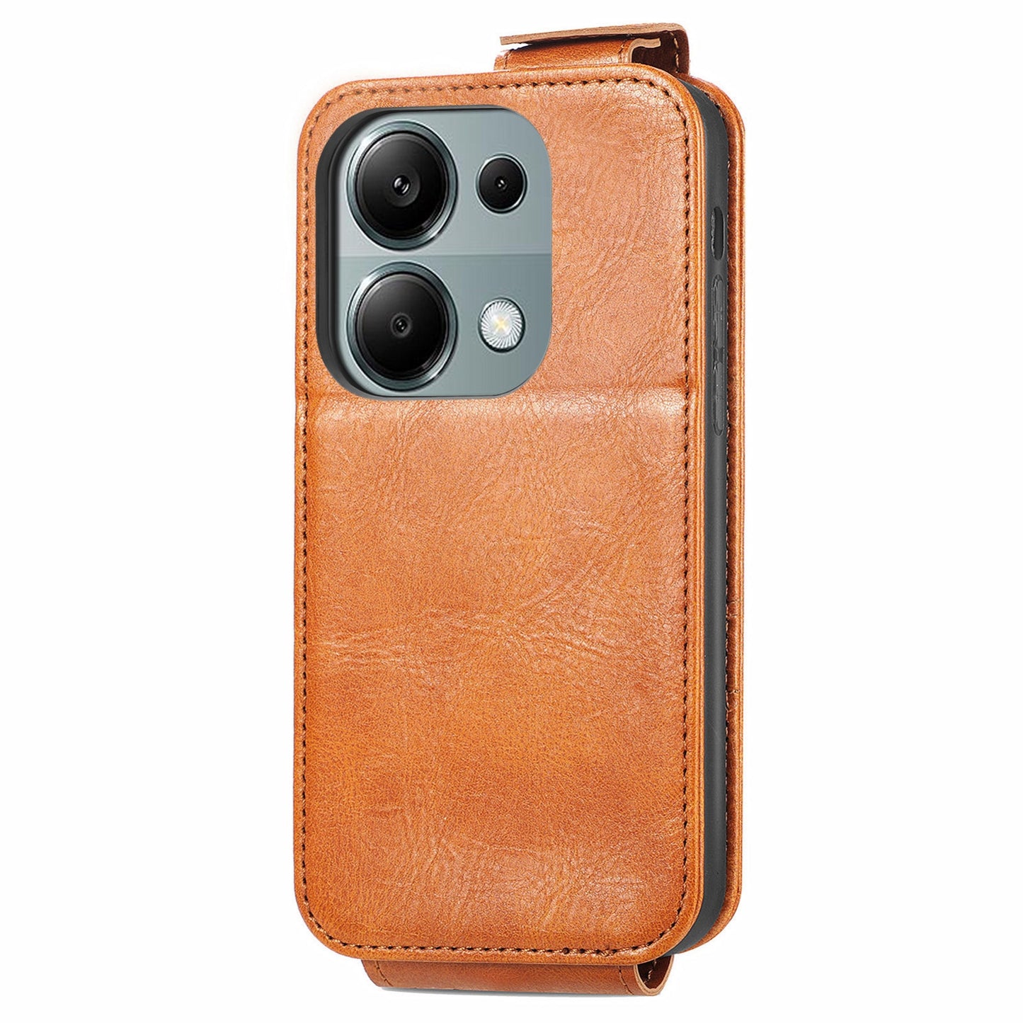 Xiaomi Redmi Note 13 Pro 4G Zipper Wallet Case - Vertical Flip Leather Phone Cover with Multiple Card Slots and Stand