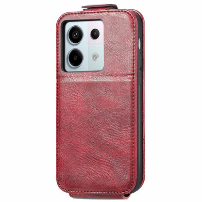 Xiaomi Redmi Note 13 Pro 5G Zipper Wallet Case - Vertical Flip Leather Phone Cover with Multiple Card Slots and Stand