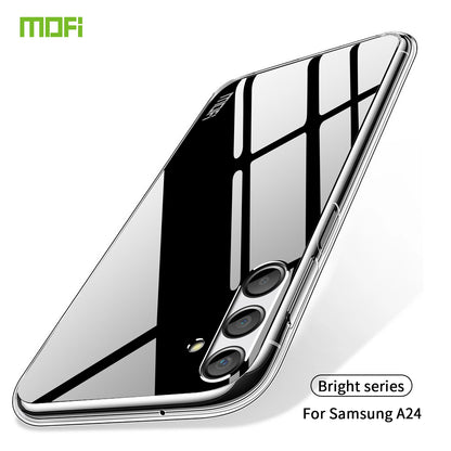 Samsung Galaxy A24 4G Clear TPU Case - Ultra-Thin, Shockproof, Anti-Yellowing Transparent Soft Protective Cover with Precise Cutouts, Scratch Resistance & Lightweight Design