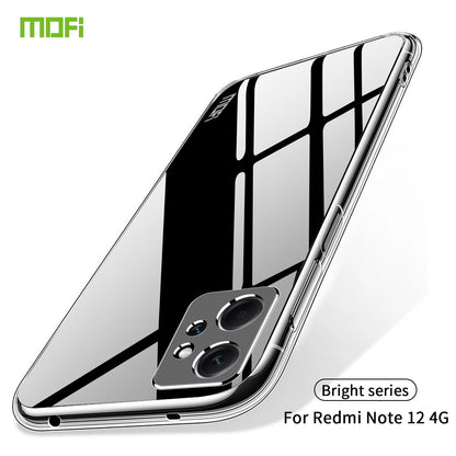 Xiaomi Redmi Note 12 4G Clear TPU Case - Ultra-Thin, Shockproof, Anti-Yellowing Transparent Soft Protective Cover with Precise Cutouts, Scratch Resistance & Lightweight Design