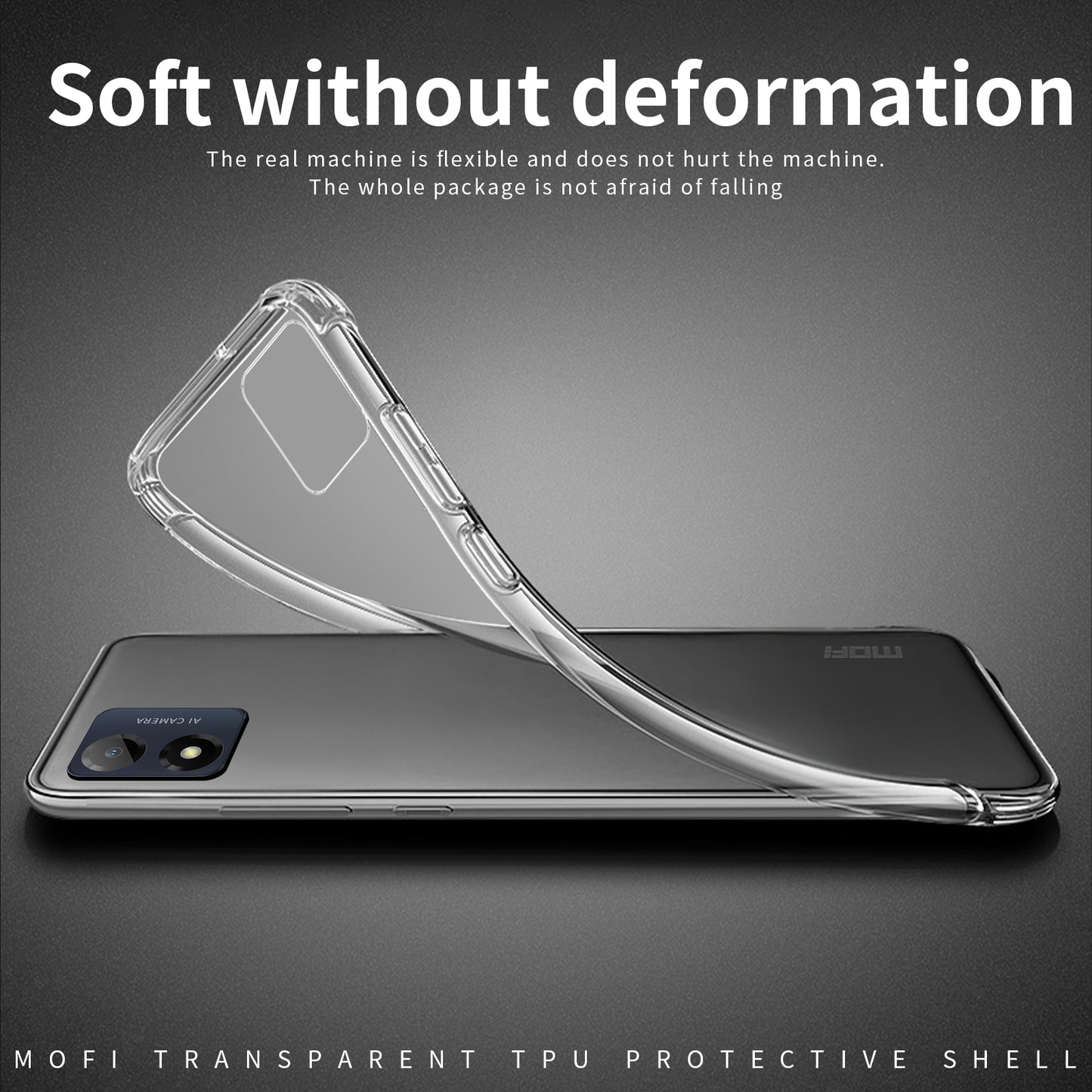 Motorola Moto E13 Clear TPU Case - Ultra-Thin, Shockproof, Anti-Yellowing Transparent Soft Protective Cover with Precise Cutouts, Scratch Resistance & Lightweight Design