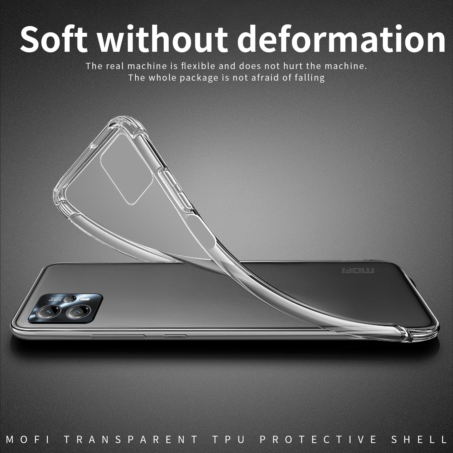Motorola Moto G13/G23 Clear TPU Case - Ultra-Thin, Shockproof, Anti-Yellowing Transparent Soft Protective Cover with Precise Cutouts, Scratch Resistance & Lightweight Design