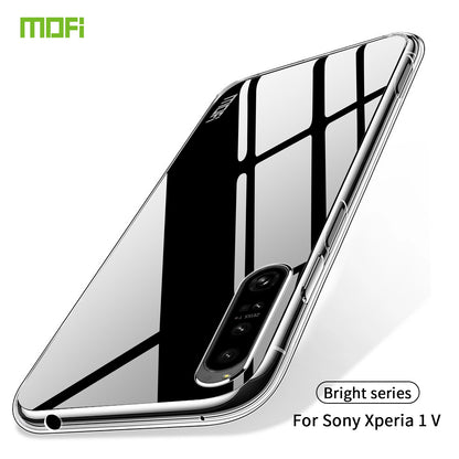Sony Xperia 1 V Clear TPU Case - Ultra-Thin, Shockproof, Anti-Yellowing Transparent Soft Protective Cover with Precise Cutouts, Scratch Resistance & Lightweight Design