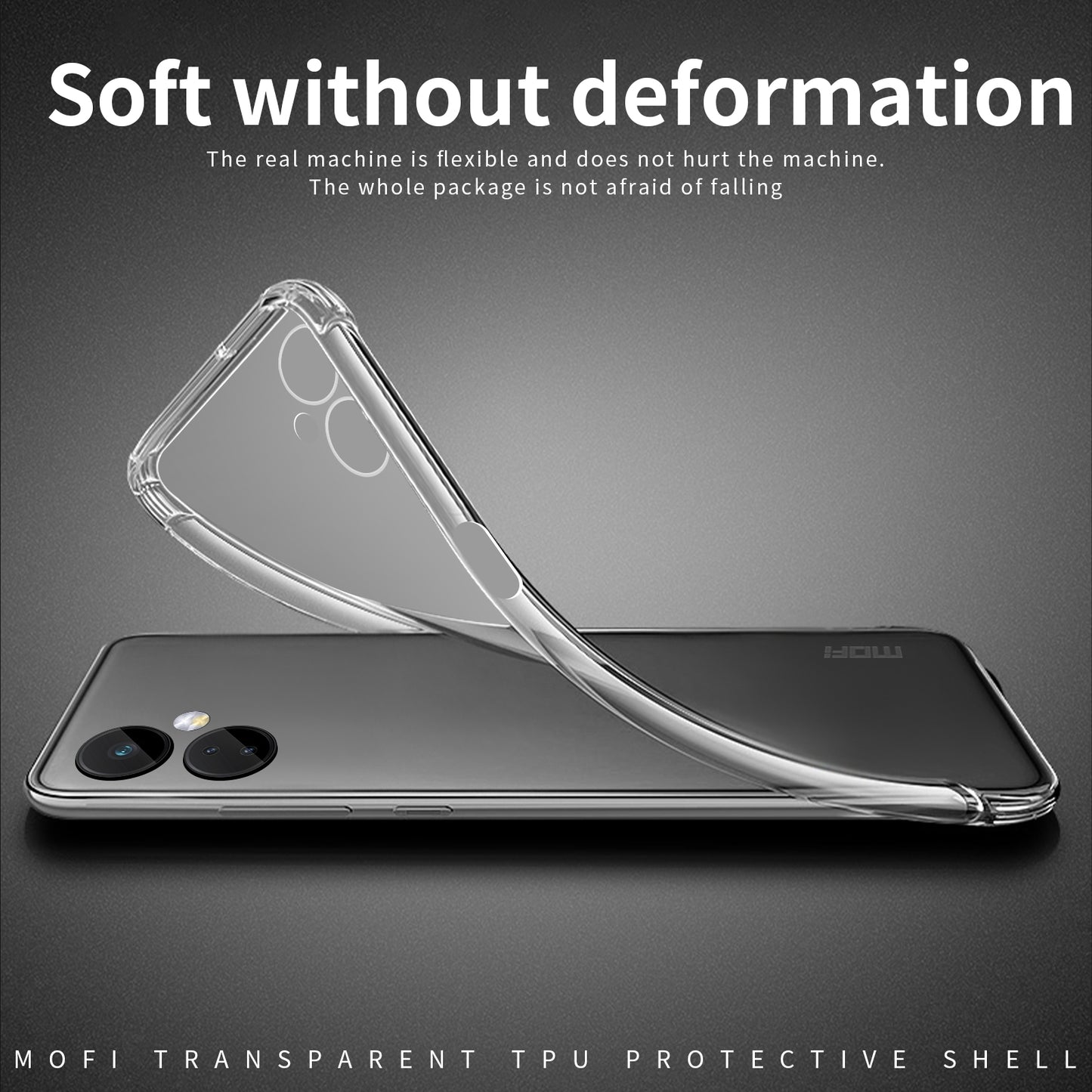 OnePlus Nord CE 3 Clear TPU Case - Ultra-Thin, Shockproof, Anti-Yellowing Transparent Soft Protective Cover with Precise Cutouts, Scratch Resistance & Lightweight Design