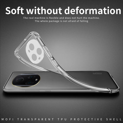 Honor Magic5 Ultimate Clear TPU Case - Ultra-Thin, Shockproof, Anti-Yellowing Transparent Soft Protective Cover with Precise Cutouts, Scratch Resistance & Lightweight Design