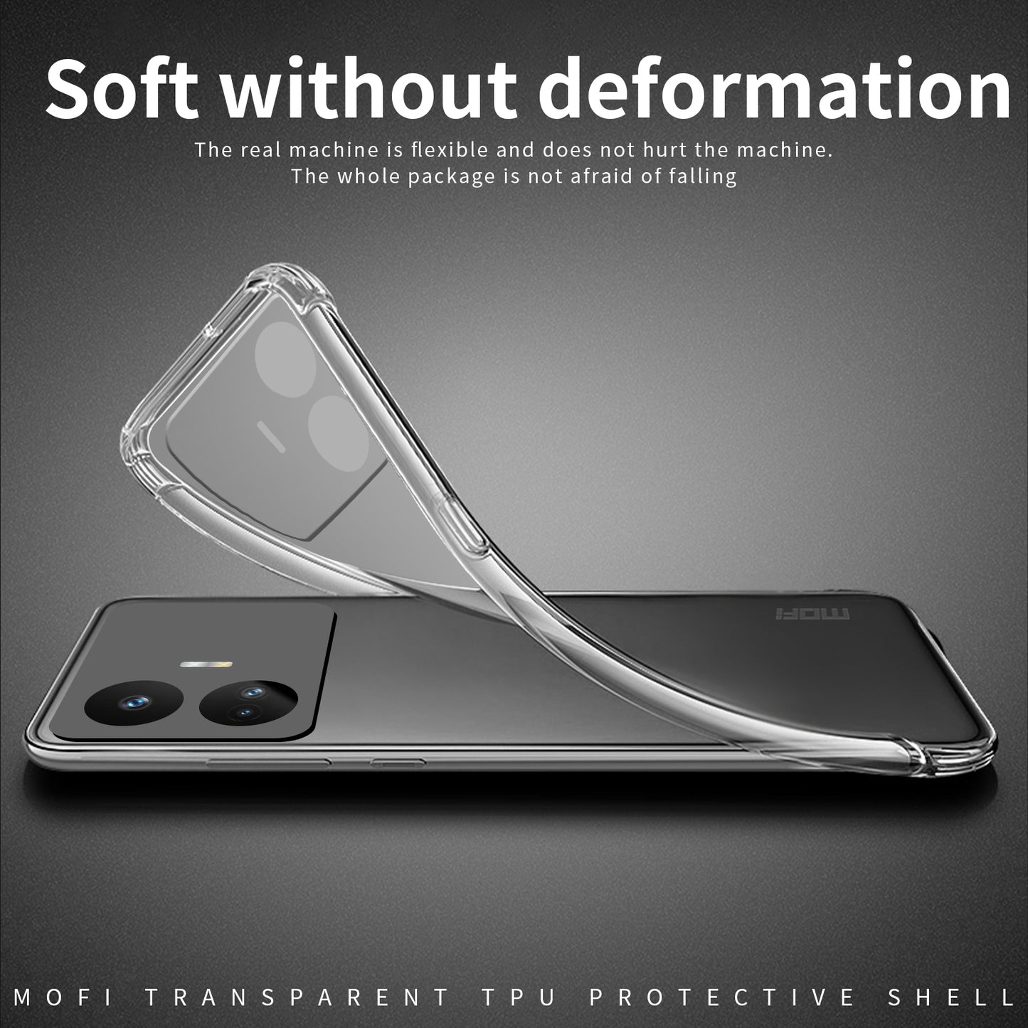 Realme GT Neo5 SE Clear TPU Case - Ultra-Thin, Shockproof, Anti-Yellowing Transparent Soft Protective Cover with Precise Cutouts, Scratch Resistance & Lightweight Design