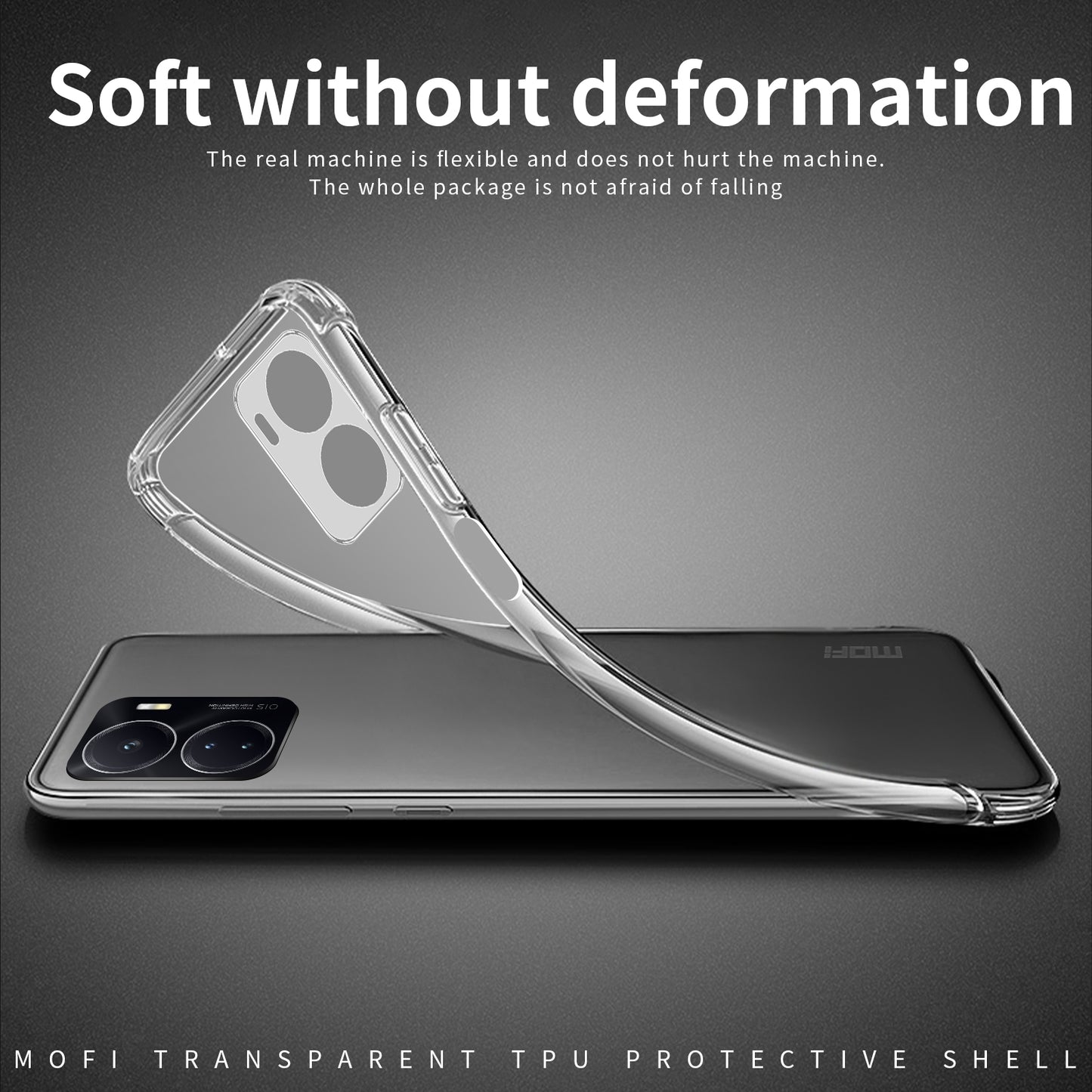 vivo iQOO Z7 Clear TPU Case - Ultra-Thin, Shockproof, Anti-Yellowing Transparent Soft Protective Cover with Precise Cutouts, Scratch Resistance & Lightweight Design