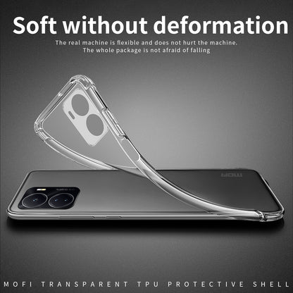 vivo iQOO Z7 Clear TPU Case - Ultra-Thin, Shockproof, Anti-Yellowing Transparent Soft Protective Cover with Precise Cutouts, Scratch Resistance & Lightweight Design