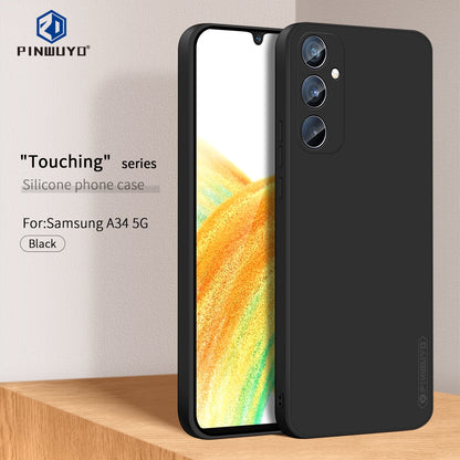 Samsung Galaxy A34 5G Phone Case - Liquid Silicone TPU Protective Cover with Anti-Scratch, Shockproof Design, Fingerprint Resistant & Soft Grip Feel