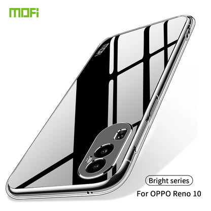 OPPO Reno10 Clear TPU Case - Ultra-Thin, Shockproof, Anti-Yellowing Transparent Soft Protective Cover with Precise Cutouts, Scratch Resistance & Lightweight Design