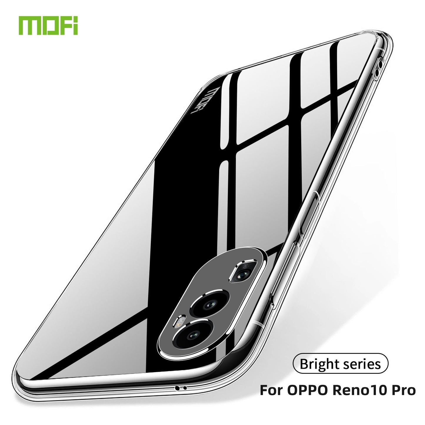 OPPO Reno10 Pro China Clear TPU Case - Ultra-Thin, Shockproof, Anti-Yellowing Transparent Soft Protective Cover with Precise Cutouts, Scratch Resistance & Lightweight Design