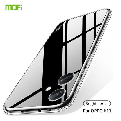 OPPO K11 Clear TPU Case - Ultra-Thin, Shockproof, Anti-Yellowing Transparent Soft Protective Cover with Precise Cutouts, Scratch Resistance & Lightweight Design