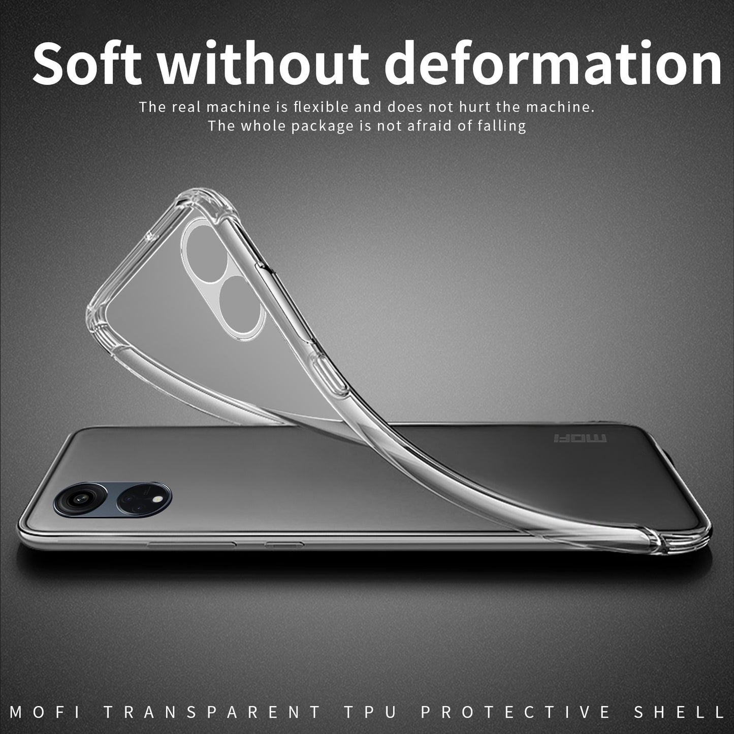 OPPO A38 Clear TPU Case - Ultra-Thin, Shockproof, Anti-Yellowing Transparent Soft Protective Cover with Precise Cutouts, Scratch Resistance & Lightweight Design