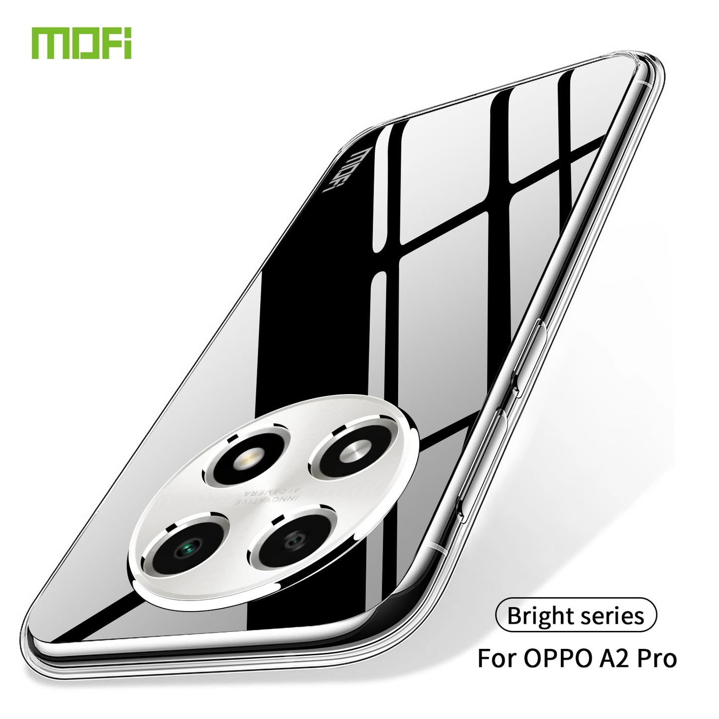 OPPO A2 Pro Clear TPU Case - Ultra-Thin, Shockproof, Anti-Yellowing Transparent Soft Protective Cover with Precise Cutouts, Scratch Resistance & Lightweight Design