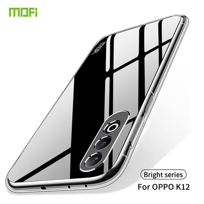 OPPO K12 Clear TPU Case - Ultra-Thin, Shockproof, Anti-Yellowing Transparent Soft Protective Cover with Precise Cutouts, Scratch Resistance & Lightweight Design