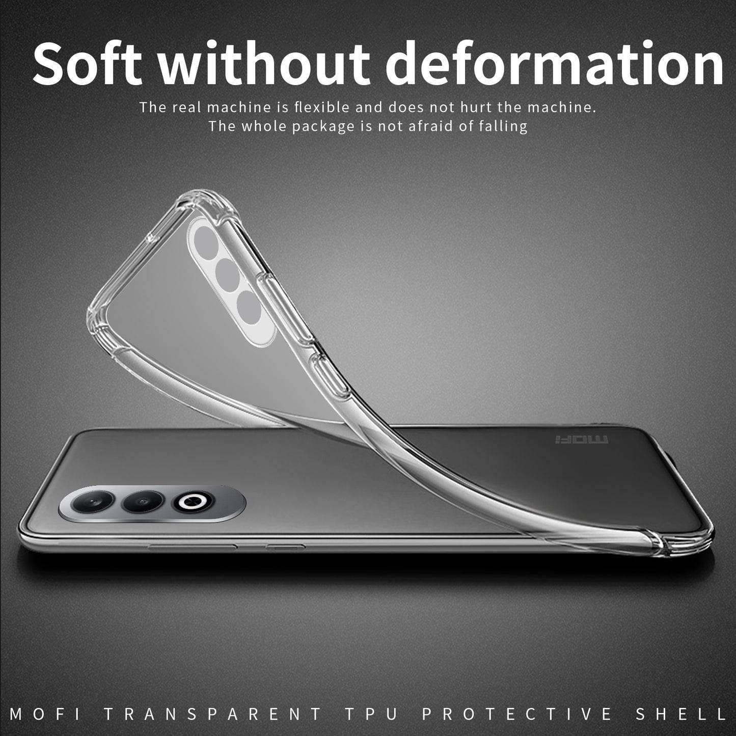 OnePlus Ace 4 Clear TPU Case - Ultra-Thin, Shockproof, Anti-Yellowing Transparent Soft Protective Cover with Precise Cutouts, Scratch Resistance & Lightweight Design