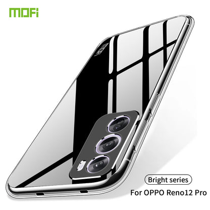 OPPO Reno12 Pro Global Clear TPU Case - Ultra-Thin, Shockproof, Anti-Yellowing Transparent Soft Protective Cover with Precise Cutouts, Scratch Resistance & Lightweight Design