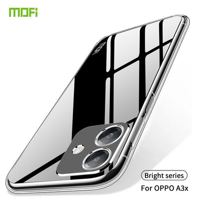 OPPO A3x Global Clear TPU Case - Ultra-Thin, Shockproof, Anti-Yellowing Transparent Soft Protective Cover with Precise Cutouts, Scratch Resistance & Lightweight Design