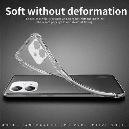 OPPO A3x Global Clear TPU Case - Ultra-Thin, Shockproof, Anti-Yellowing Transparent Soft Protective Cover with Precise Cutouts, Scratch Resistance & Lightweight Design