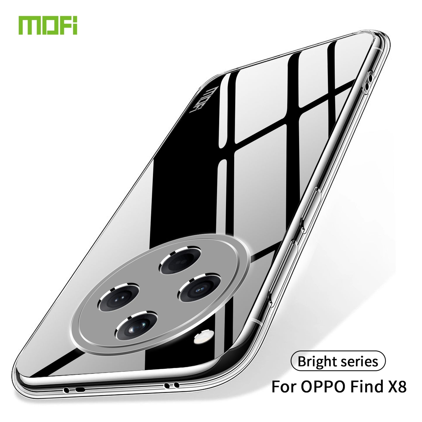 OPPO Find X8 Clear TPU Case - Ultra-Thin, Shockproof, Anti-Yellowing Transparent Soft Protective Cover with Precise Cutouts, Scratch Resistance & Lightweight Design