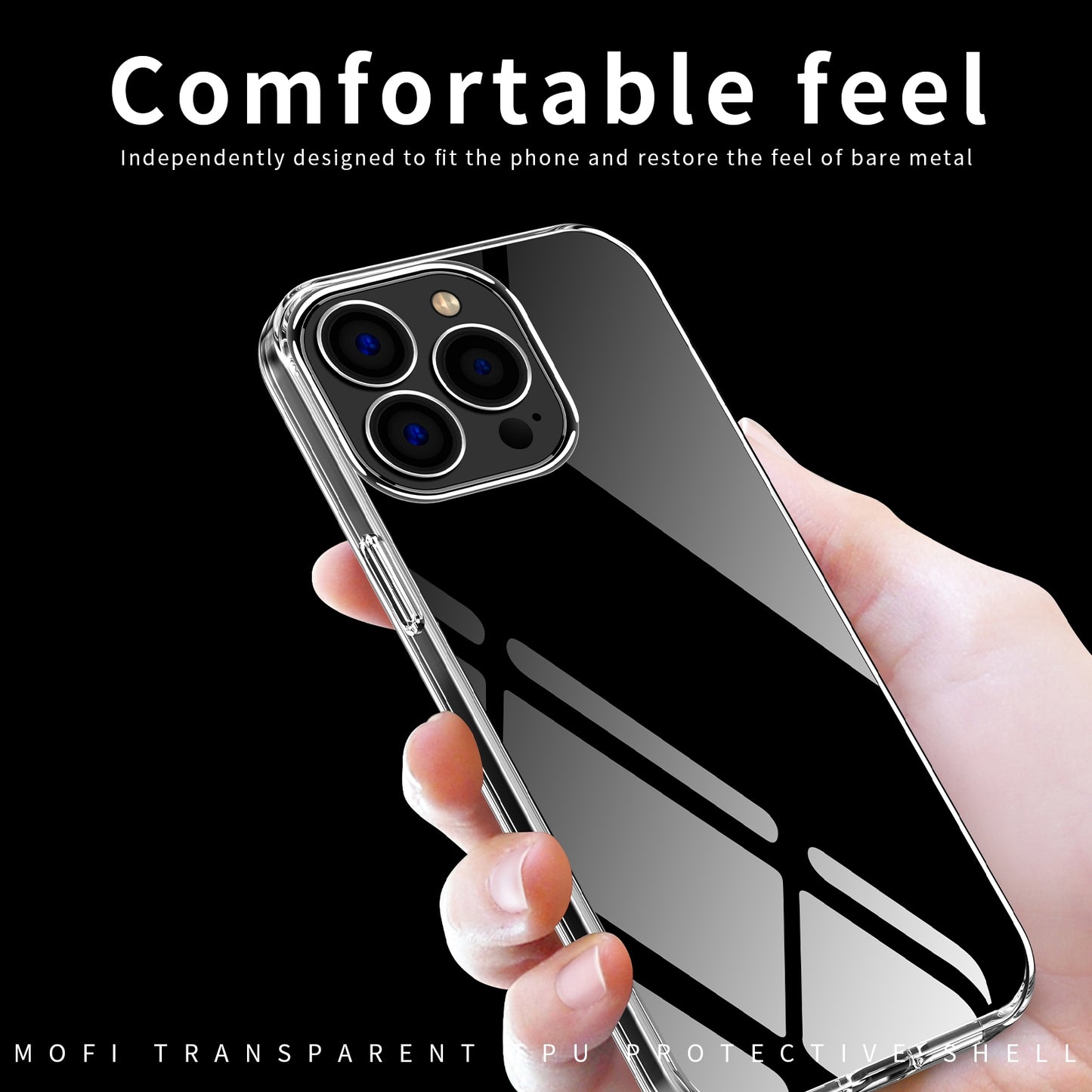 iPhone 15 Pro Max Clear TPU Case - Ultra-Thin, Shockproof, Anti-Yellowing Transparent Soft Protective Cover with Precise Cutouts, Scratch Resistance & Lightweight Design